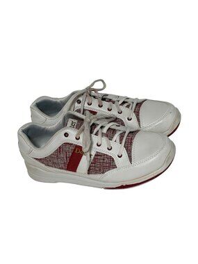 Dexter Womens Size 9 M Red White Bowling Shoes Lace Tie Up Sneaker